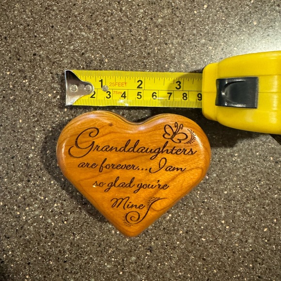 Granddaughter Wooden Musical Jewelry Box - Picture 4 of 4